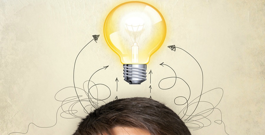 Idea concept business lightbulb breakthrough businessman human