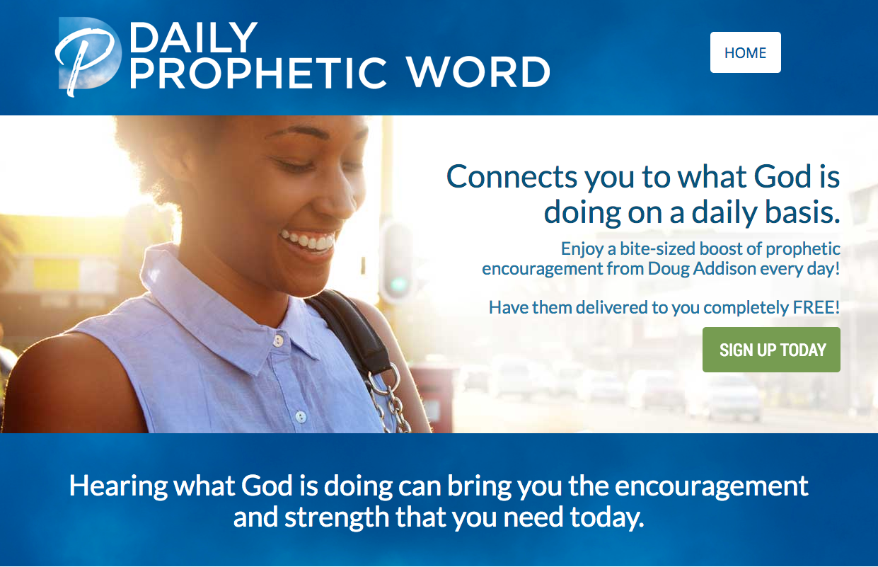 Free personal prophetic word from god
