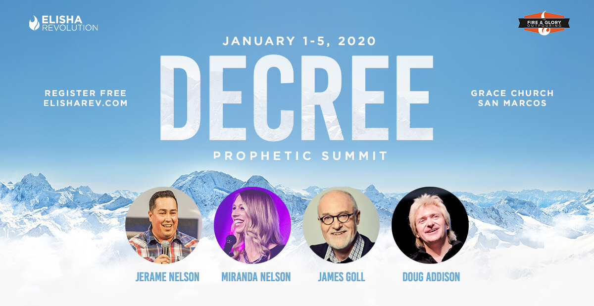 San Diego, CA – Decree Prophetic Summit with Jerame Nelson, Miranda Nelson and others