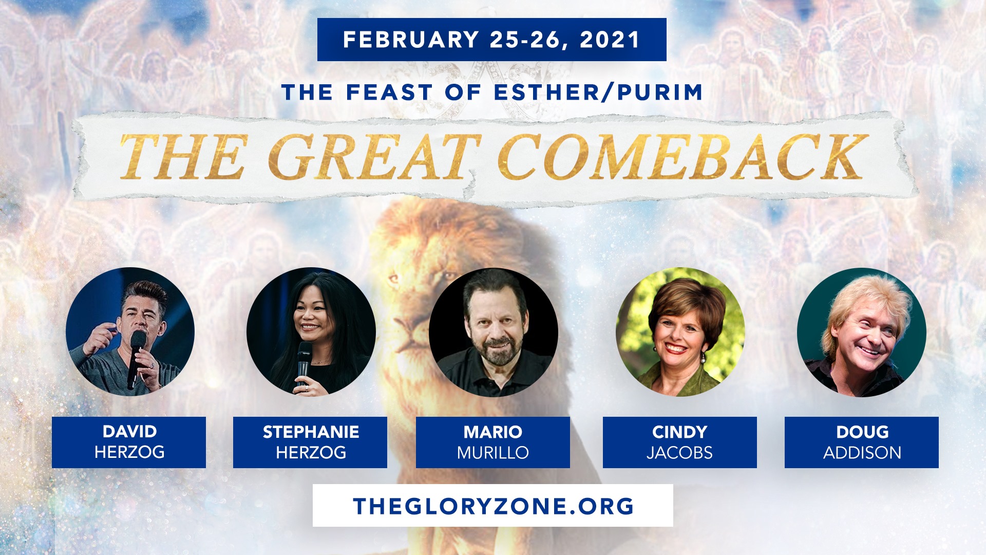 The Great Comeback - The Feast of Esther/Purim with David Herzog, Cindy Jacobs, Doug Addison and more.